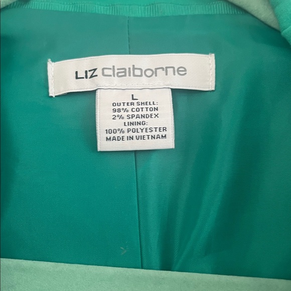 Liz Claiborne Emerald Green Blazer - Picture 2 of 6